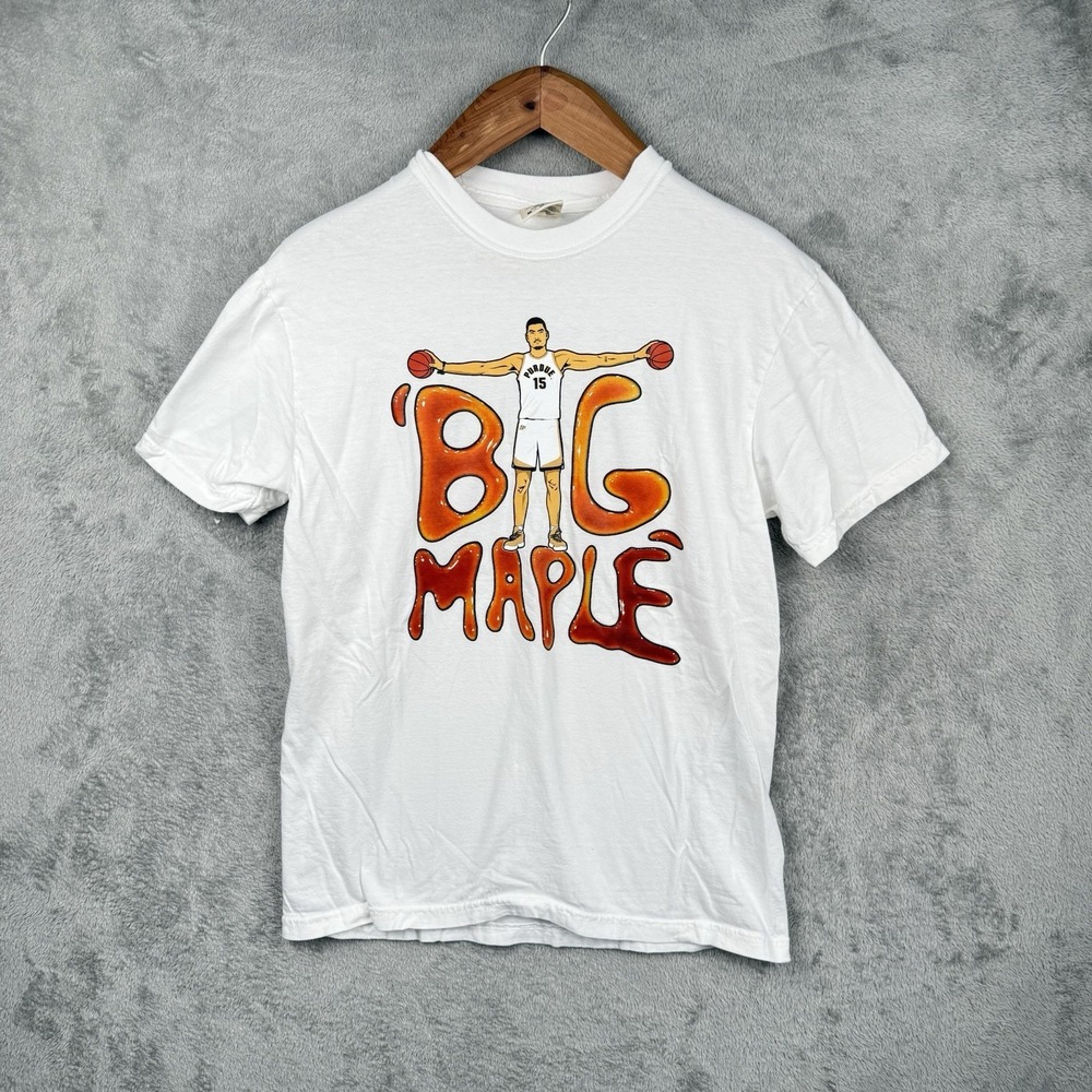 Zach Edey Big Maple T-Shirt Mens M Purdue Boilermakers Basketball College NCAA